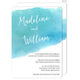 Blue Big Swash Invitations Image 1 of 6